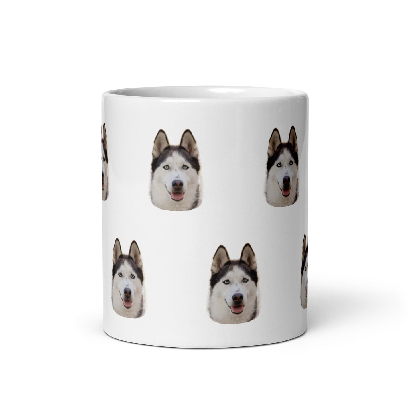 Taza blanca Brillante Personalizada Cara Mascota 250ml
