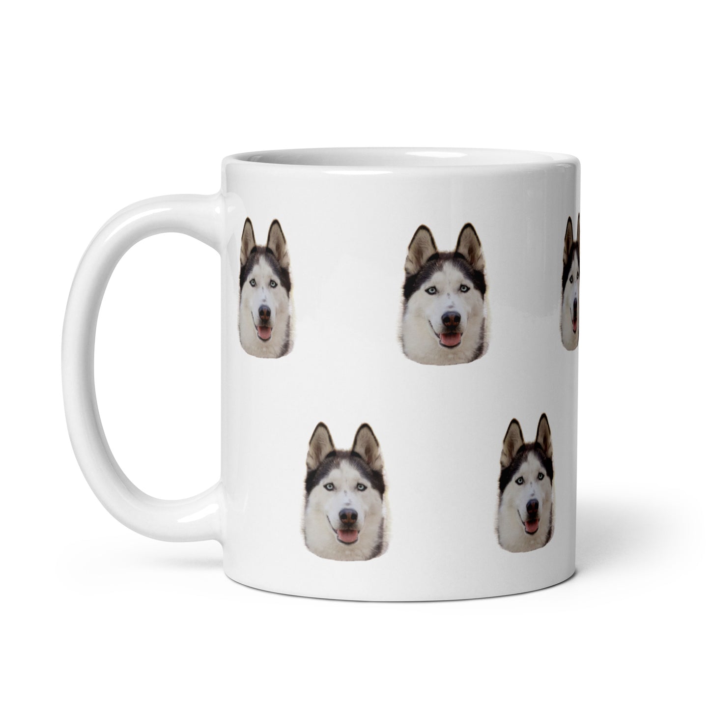 Taza blanca Brillante Personalizada Cara Mascota 250ml