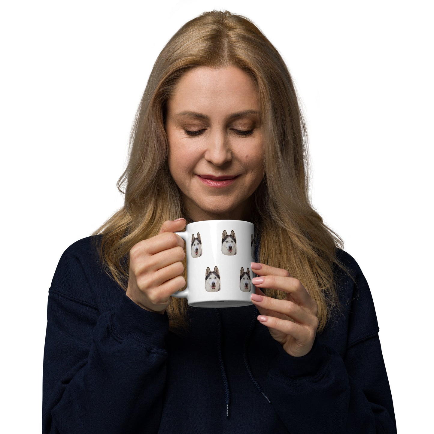 Taza blanca Brillante Personalizada Cara Mascota 250ml