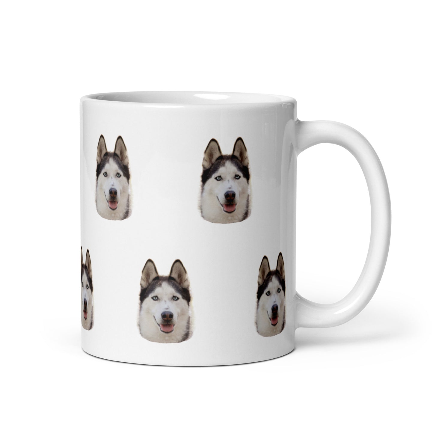 Taza blanca Brillante Personalizada Cara Mascota 250ml