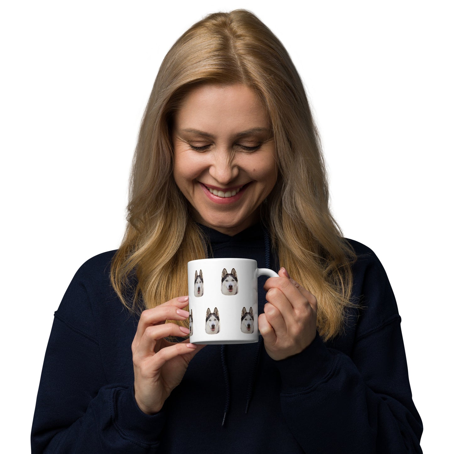 Taza blanca Brillante Personalizada Cara Mascota 250ml